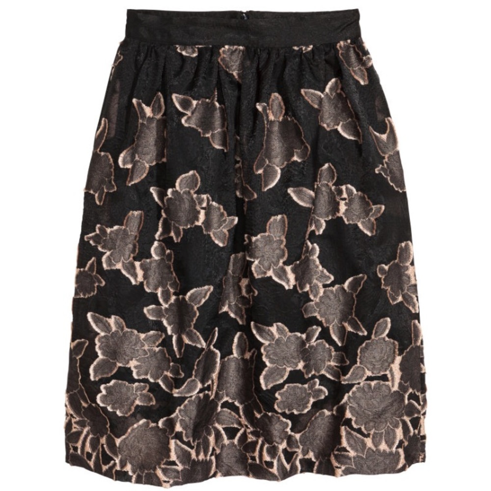 Brand new H&M Jacquard-weave knee length skirt